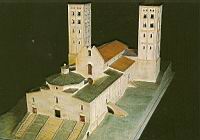 Abbaye Saint-Michel-de-Cuxa, Maquette de l'abbaye en 1040